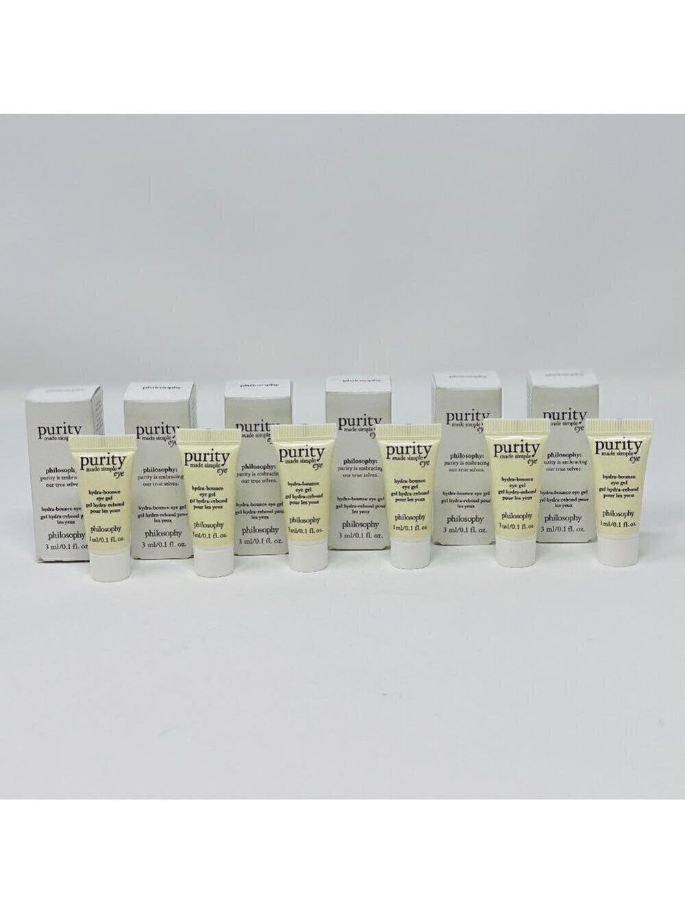 6PK- Philosophy hydra-bounce eye gel .1 oz ea